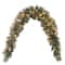 6ft. Pre-lit Glittery Bristle® Artificial Christmas Pine Mantle Swag with Pine Cones and Clear Lights